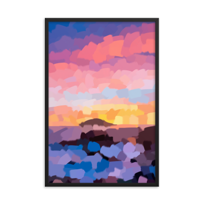 Rock Hopper Framed Wall Art Print
