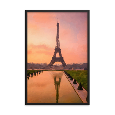 Eiffel Tower Paris Framed Wall Art Print