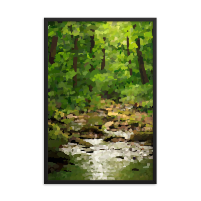 Babbling Brook Framed Wall Art Print