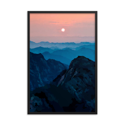 Dragon Ridge Framed Wall Art Print
