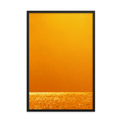 Gold Drift Framed Wall Art Print