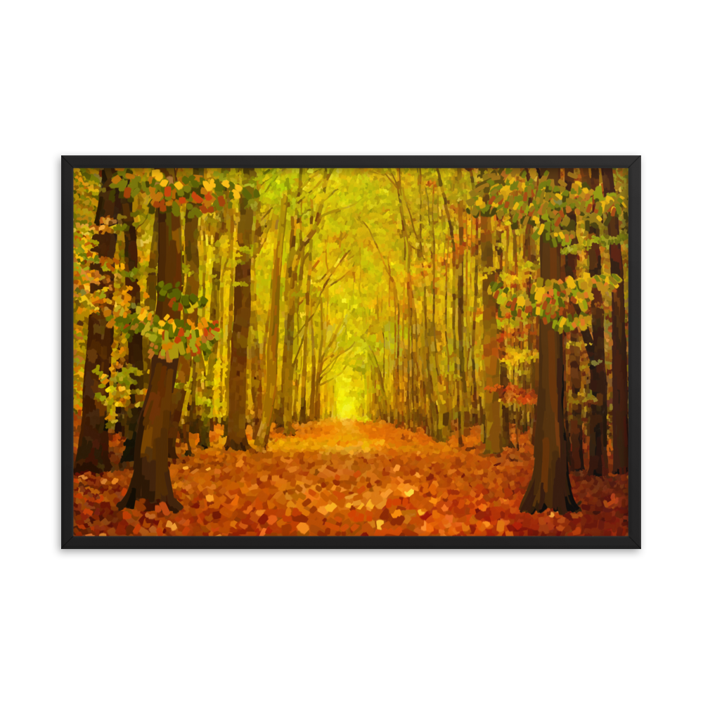 Liquid Amber Framed Wall Art Print