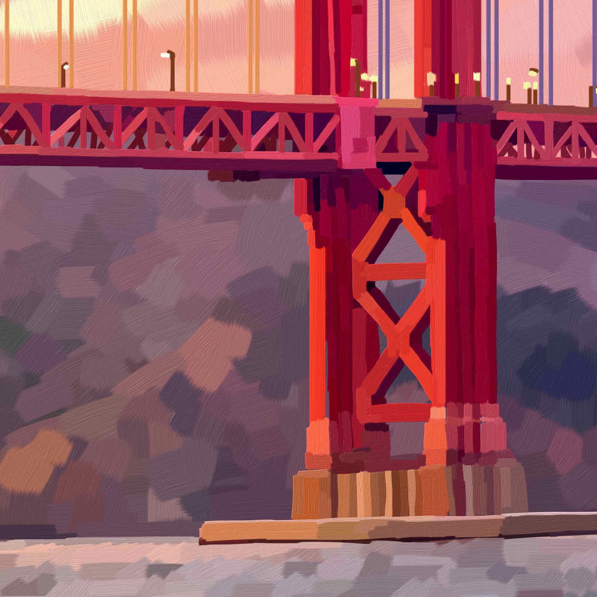 Golden Gate Bridge Framed Wall Art Print